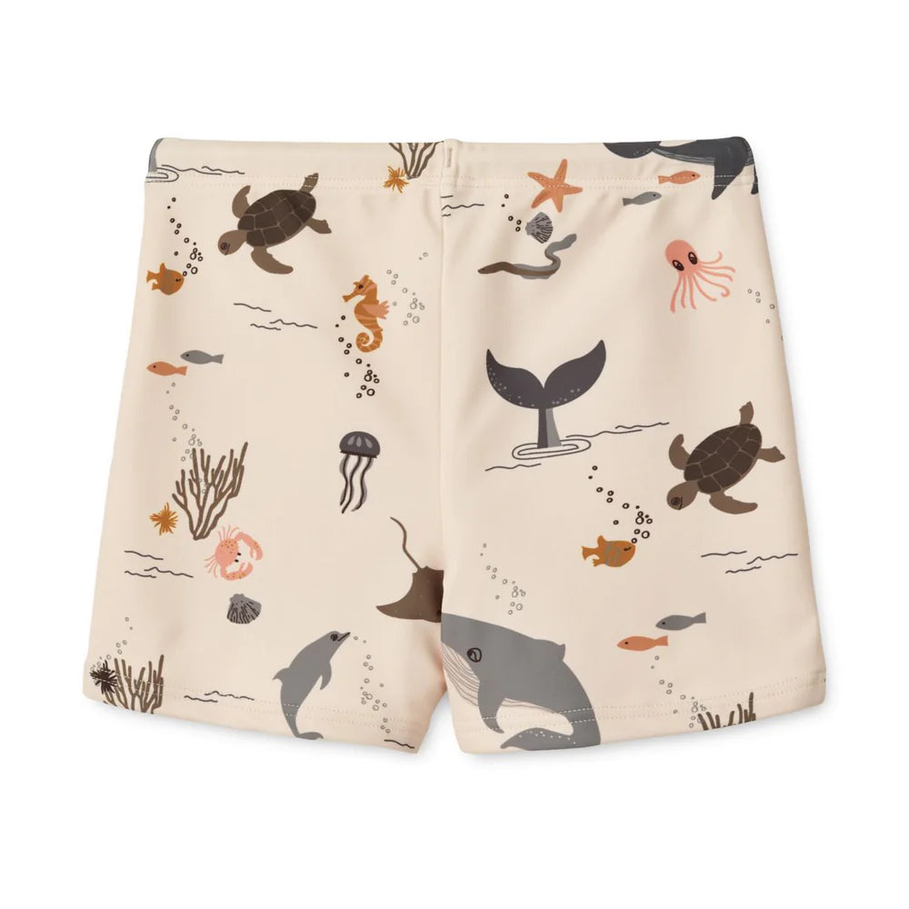 ( LW17608 ) Otto Printed Swim Pants - Sea Creature