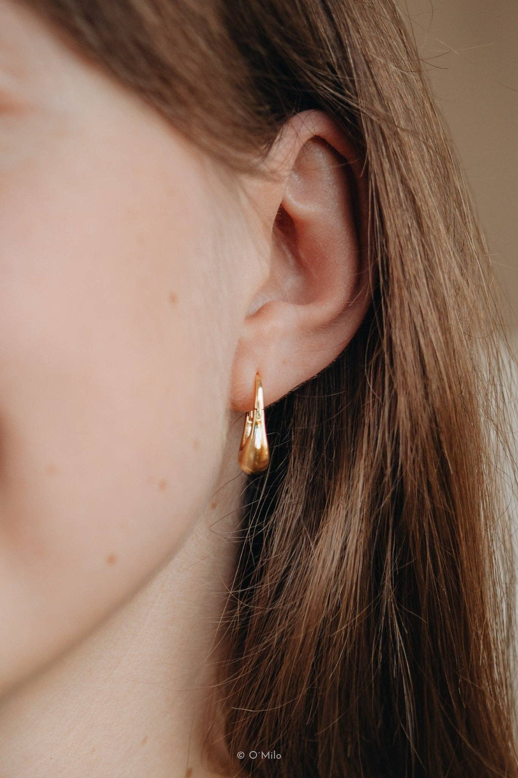 Chunky Raindrop Hoops. Delia: Small - MintMouse (Unicorner Concept Store)