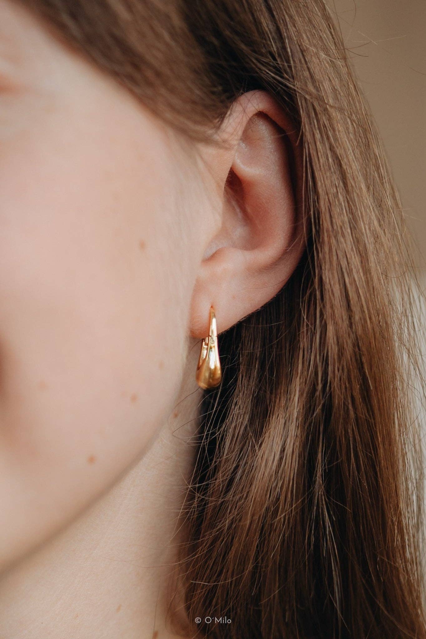 Chunky Raindrop Hoops. Delia: Big - MintMouse (Unicorner Concept Store)