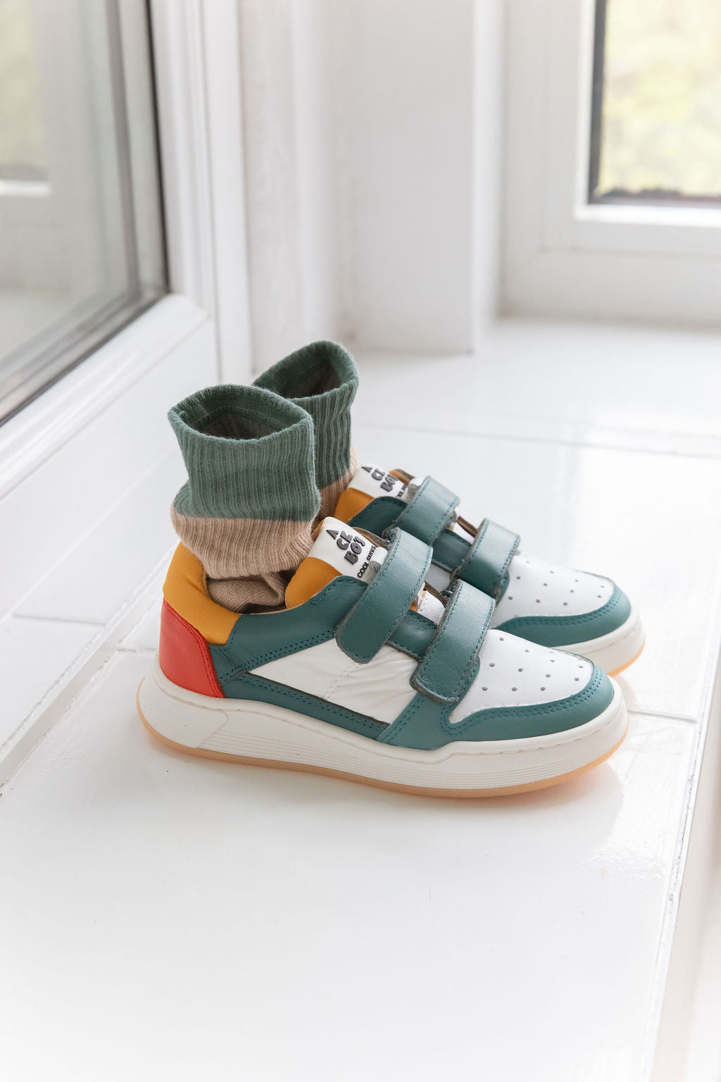 (5813) Low trainers velcro blue sea - MintMouse (Unicorner Concept Store)
