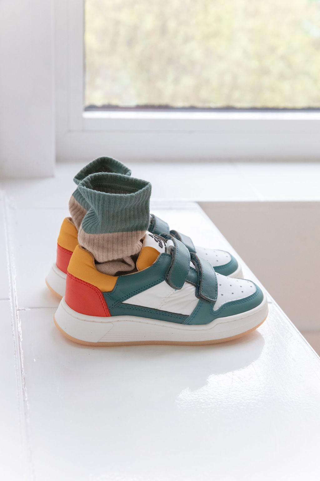(5813) Low trainers velcro blue sea - MintMouse (Unicorner Concept Store)