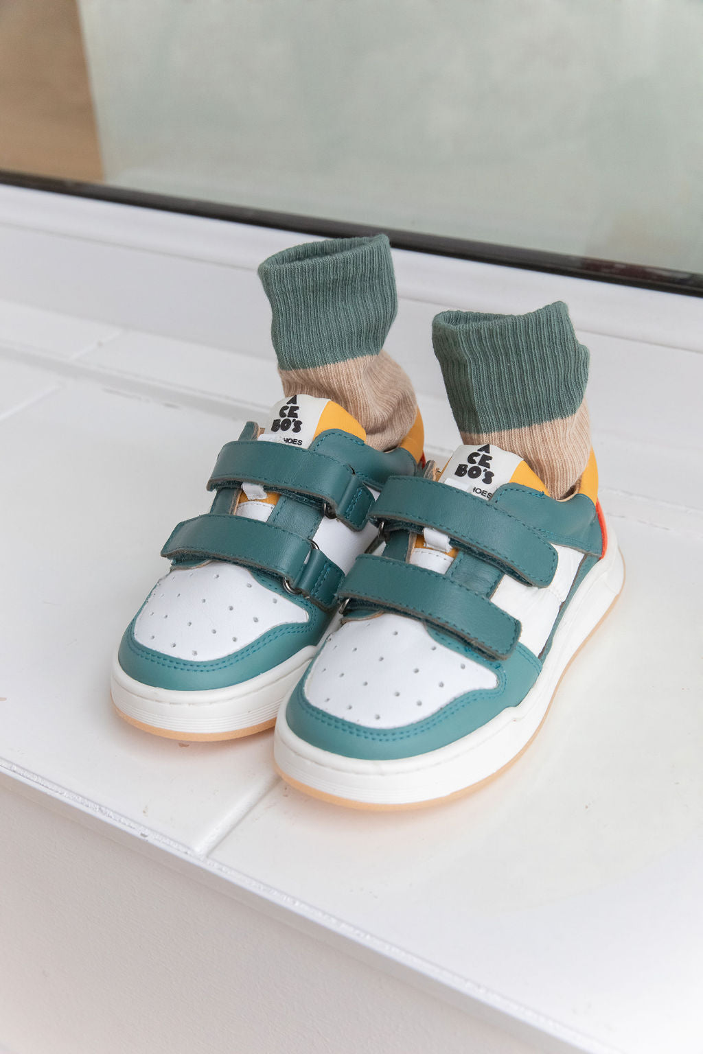 (5813) Low trainers velcro blue sea - MintMouse (Unicorner Concept Store)