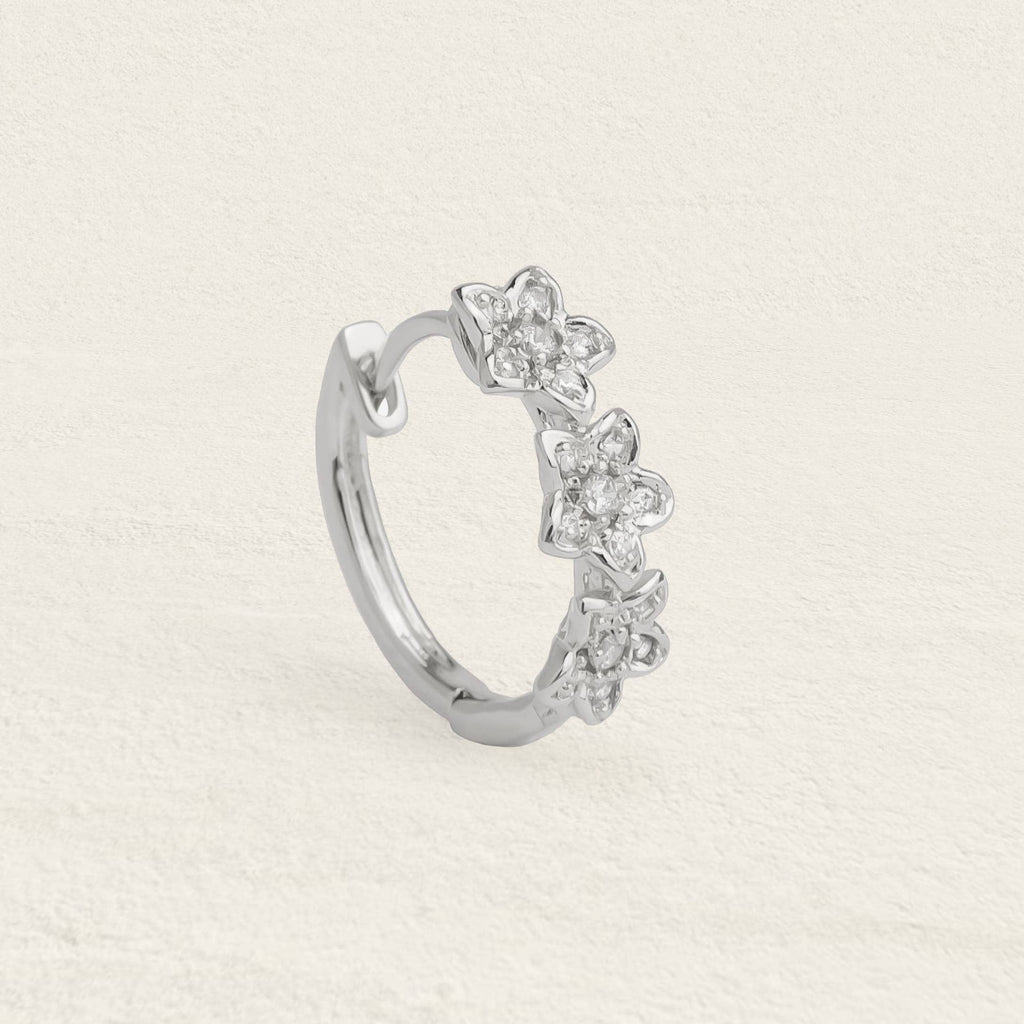Daisy Flower Hoop: Gold Plated / To the unit