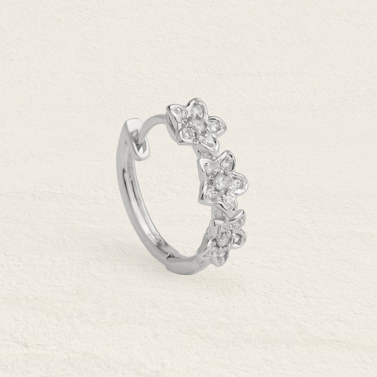 Daisy Flower Hoop: Gold Plated / To the unit