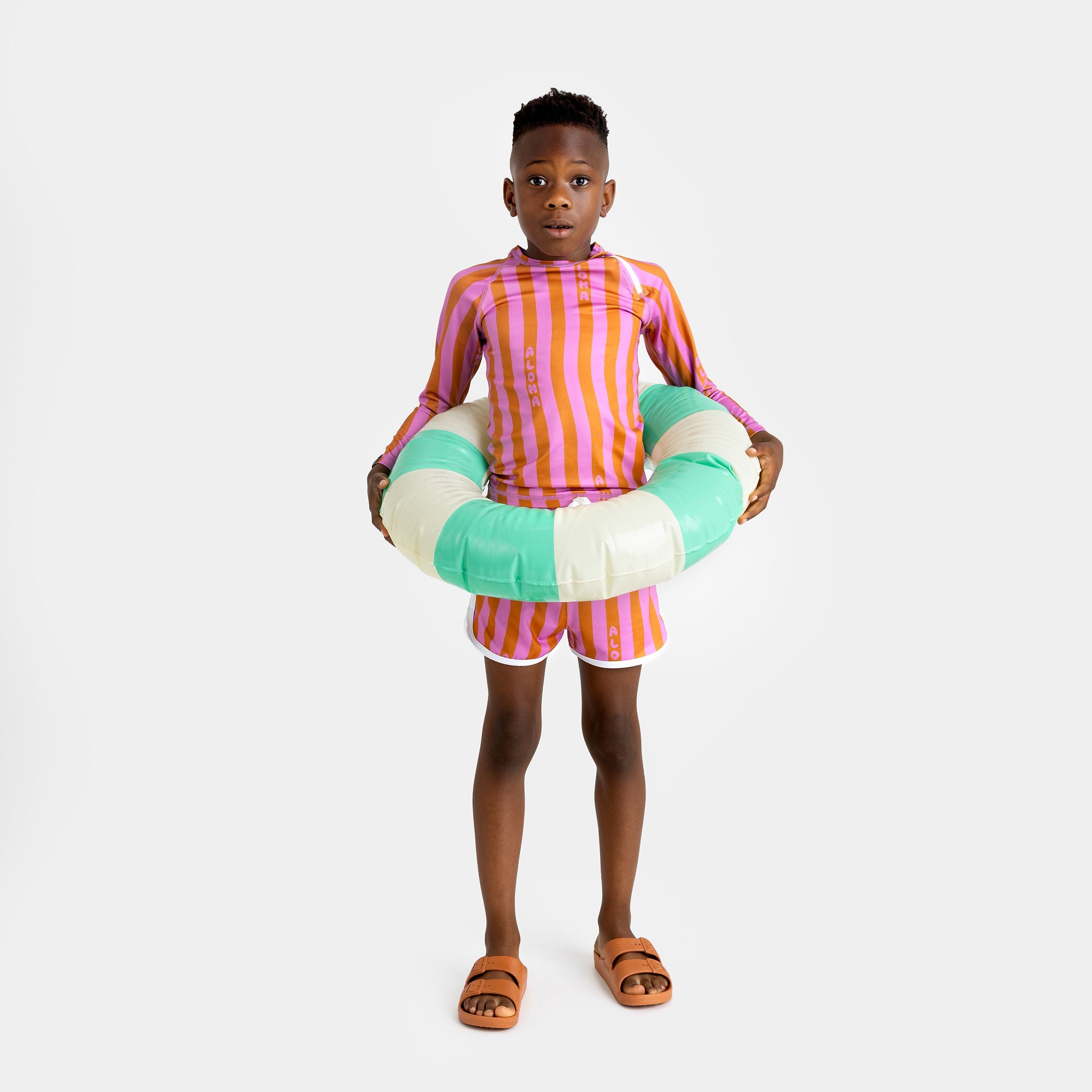 ALOHA STRIPES SWIM TRUNK - MintMouse (Unicorner Concept Store)