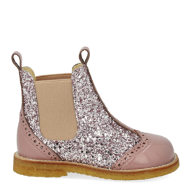 Chelsea boots  with brogue lace pattern - Faded Rose / Blossom - MintMouse (Unicorner Concept Store)