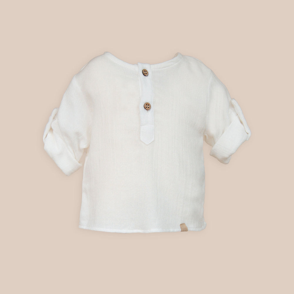 849 Shirt No Collar Off white 111