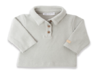 (1240TE00088-430) Long Sleeve Polo Shirt - Aqua