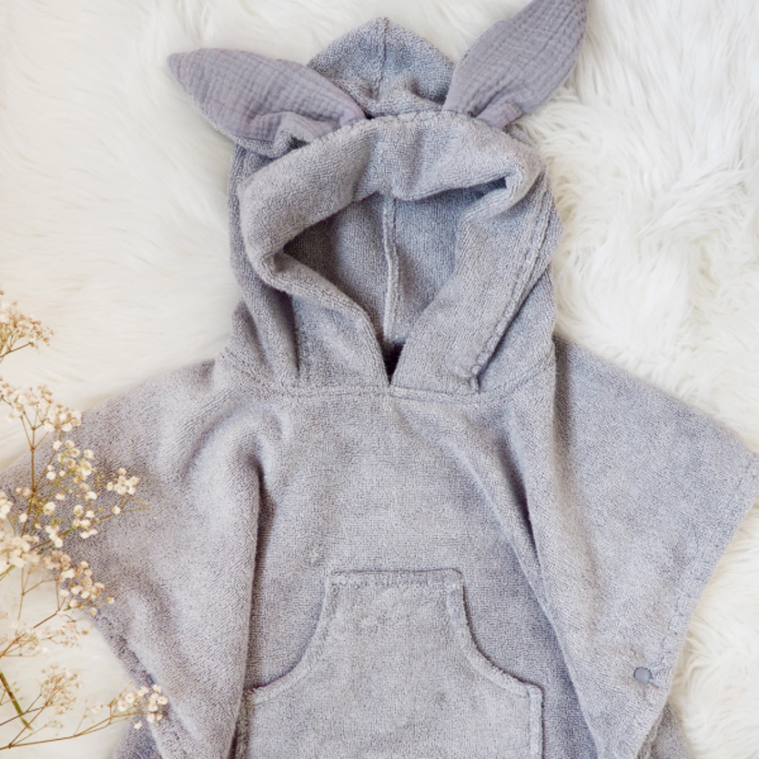Bamboo poncho Bunny - beige - MintMouse (Unicorner Concept Store)