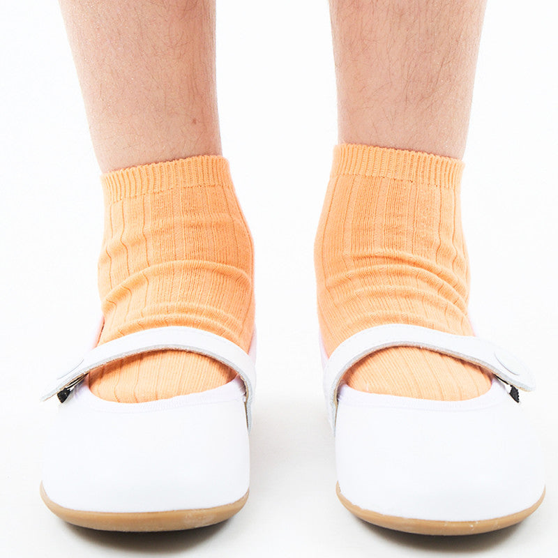 Bamboo rib ankle socks MAKE UP 614 - MintMouse (Unicorner Concept Store)