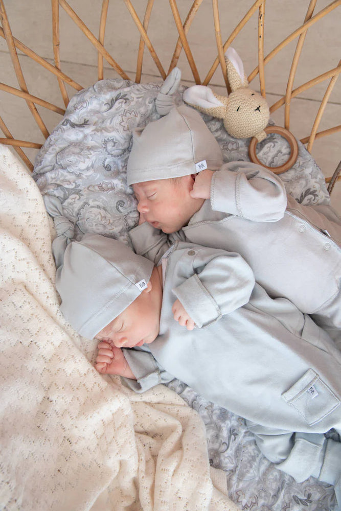 Pure Newborn hat with knot - Light blue - MintMouse (Unicorner Concept Store)