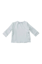 Long Sleeves Crossed Shirt - Light blue
