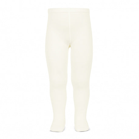 Plain stitch basic tights BEIGE