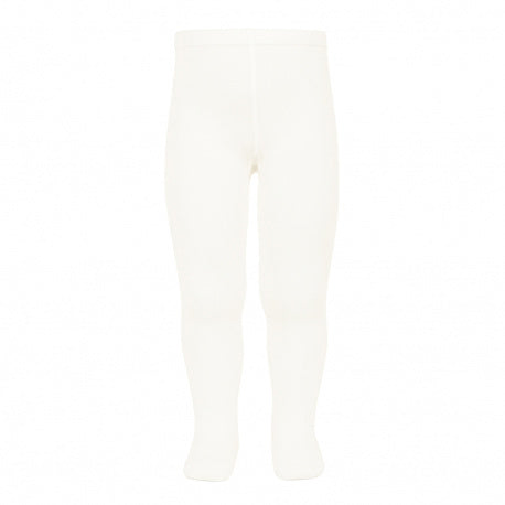 Plain stitch basic tights CREAM