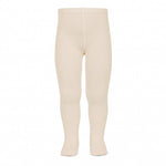 Plain stitch basic tights LINEN