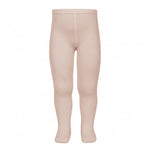 Plain stitch basic tights OLD ROSE