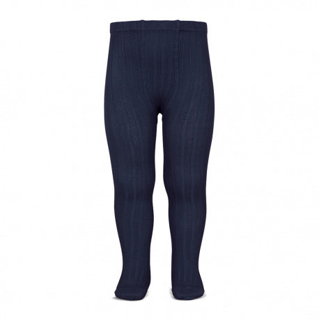 Basic rib tights NAVY BLUE
