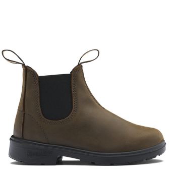 Blundstone 1468 kids boots in Antique Brown, side view