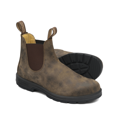 Blundstone 585 Classic boots in Rustic Brown, pair