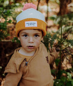Bonnet Color Block Camel