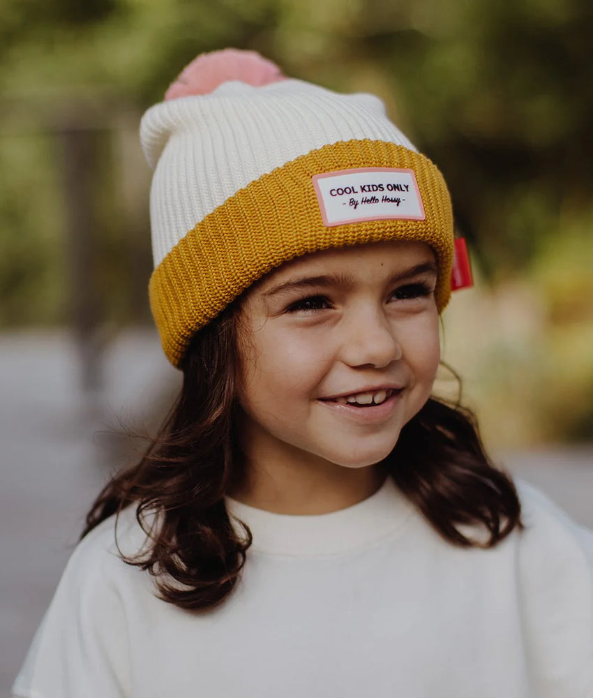 Bonnet Color Block Camel