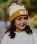 Bonnet Color Block Camel