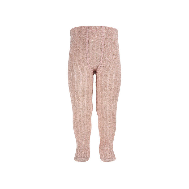 Bright yarn tights with rib - 544 Old Rose - MintMouse (Unicorner Concept Store)