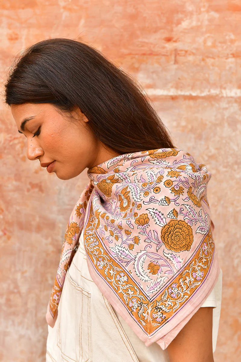 Grand foulard N°112 Rose - MintMouse (Unicorner Concept Store)