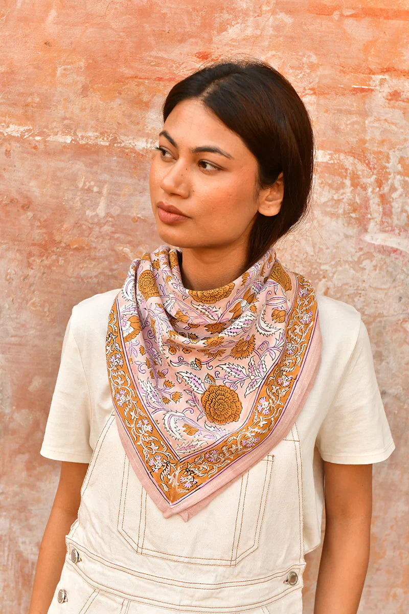Grand foulard N°112 Rose - MintMouse (Unicorner Concept Store)