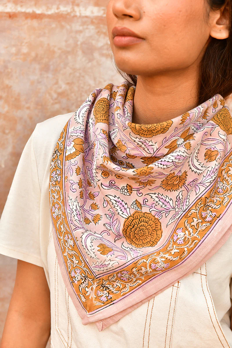 Grand foulard N°112 Rose - MintMouse (Unicorner Concept Store)