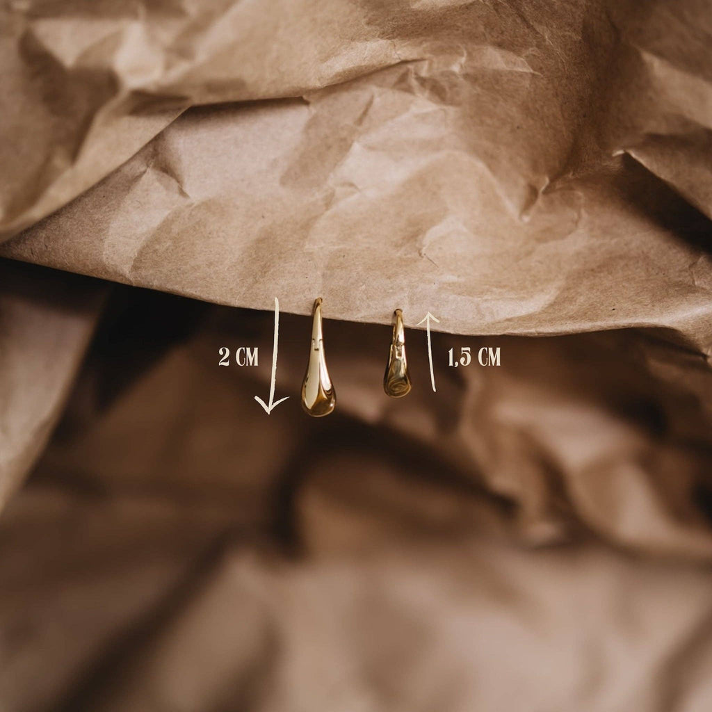 Chunky Raindrop Hoops. Delia: Big - MintMouse (Unicorner Concept Store)