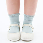 Ceremony short socks with openwork cuff BEIGE 303