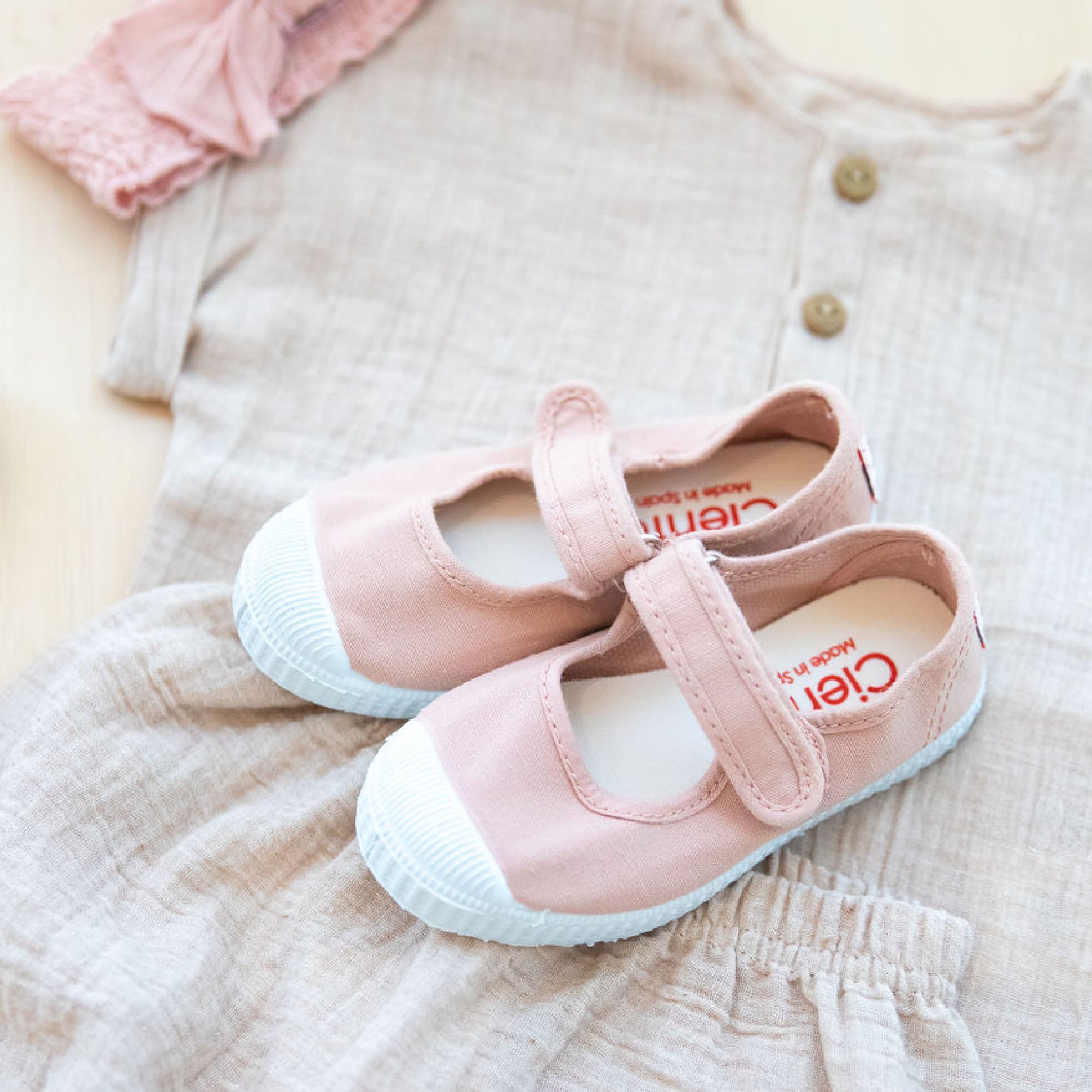 Cienta fabric ballerina - light pink (maquillage) (76997-142) - MintMouse (Unicorner Concept Store)