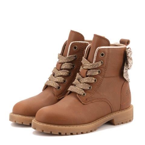 Cognac Glitter bow CLIC shoes (CL-2023-GC / CL-20233 ) - MintMouse (Unicorner Concept Store)