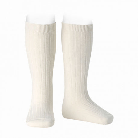 Merino wool-blend rib knee socks BEIGE - MintMouse (Unicorner Concept Store)
