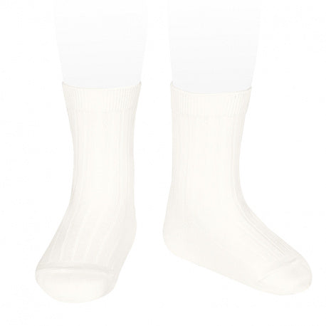 Basic rib short socks CREAM - MintMouse (Unicorner Concept Store)