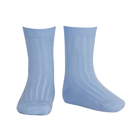 Basic rib short socks BLUISH - MintMouse (Unicorner Concept Store)