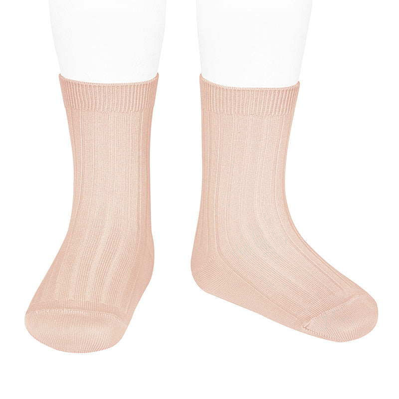 Basic rib short socks NUDE - MintMouse (Unicorner Concept Store)