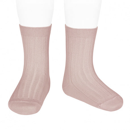 Basic rib short socks OLD ROSE - MintMouse (Unicorner Concept Store)