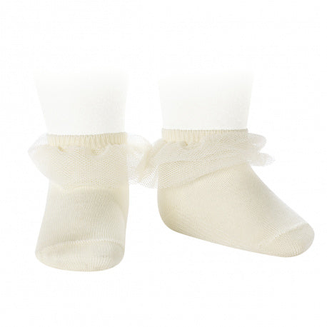 Ankle socks with CAVA ruched tulle strap - 303 - MintMouse (Unicorner Concept Store)