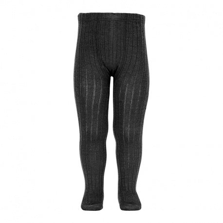 Merino wool-blend rib tights BLACK - MintMouse (Unicorner Concept Store)