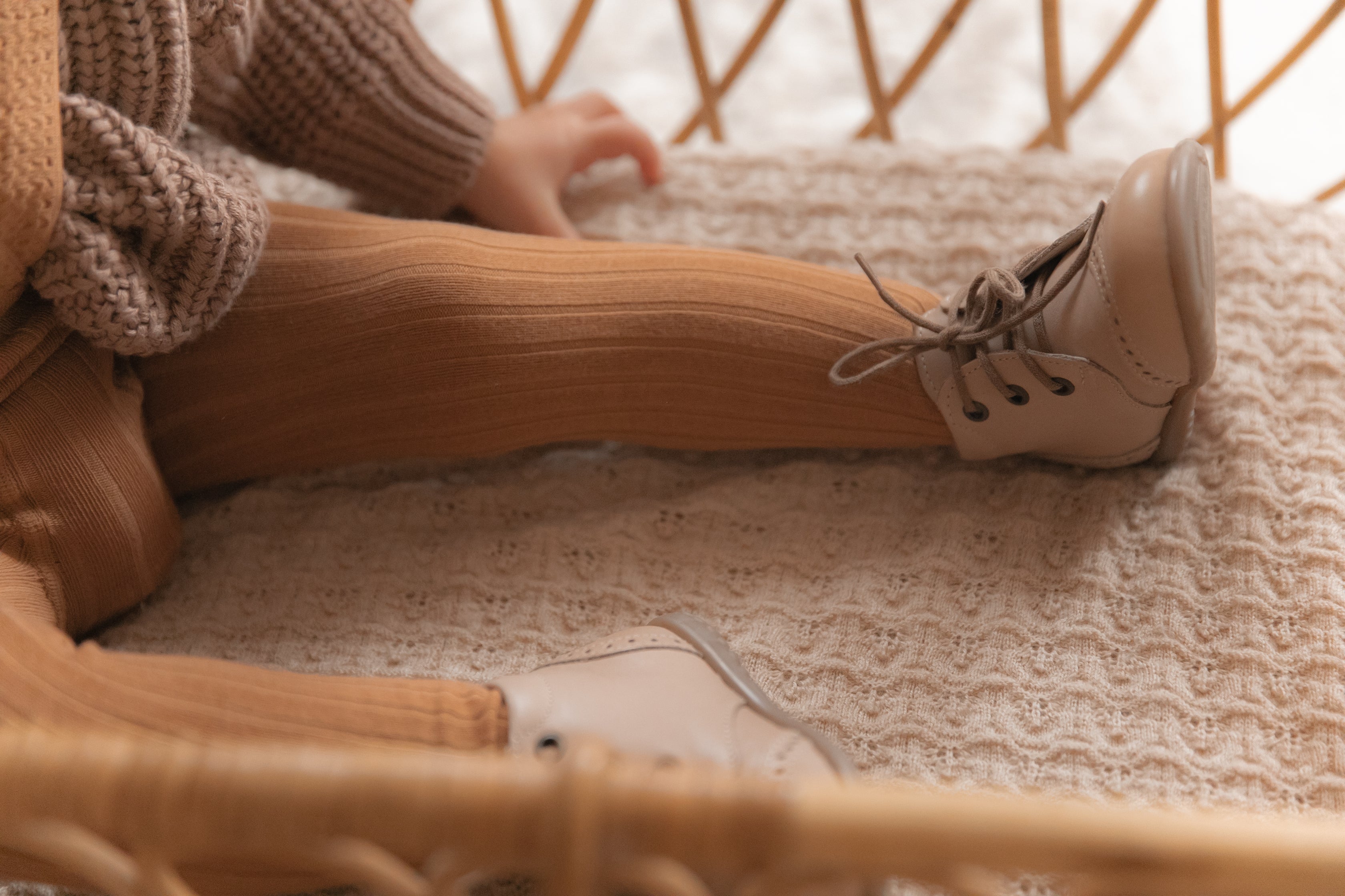 Basic rib tights CINNAMON - MintMouse (Unicorner Concept Store)