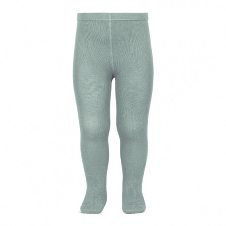 Plain stitch basic tights DRY GREEN - 756