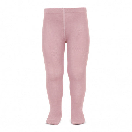 Plain stitch basic tights PALE PINK