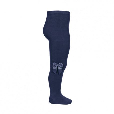 Tights with side grossgran bow NAVY BLUE