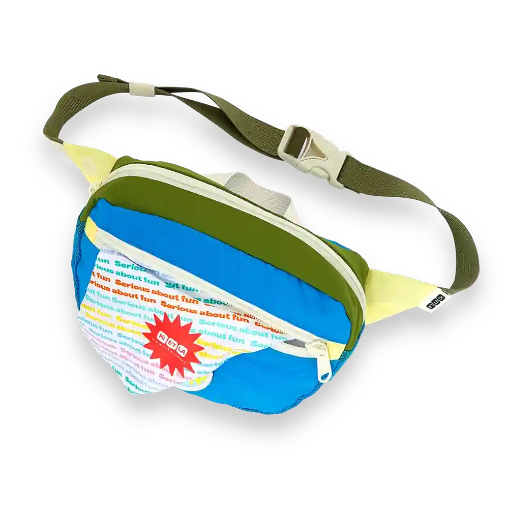 [BANANA16KAKIBLUE] Fanny pack Khaki/Blue - MintMouse (Unicorner Concept Store)