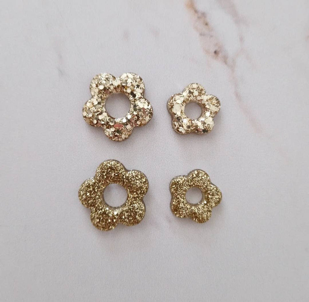Flower earrings (color of your choice): Champagne mix / Classic - MintMouse (Unicorner Concept Store)