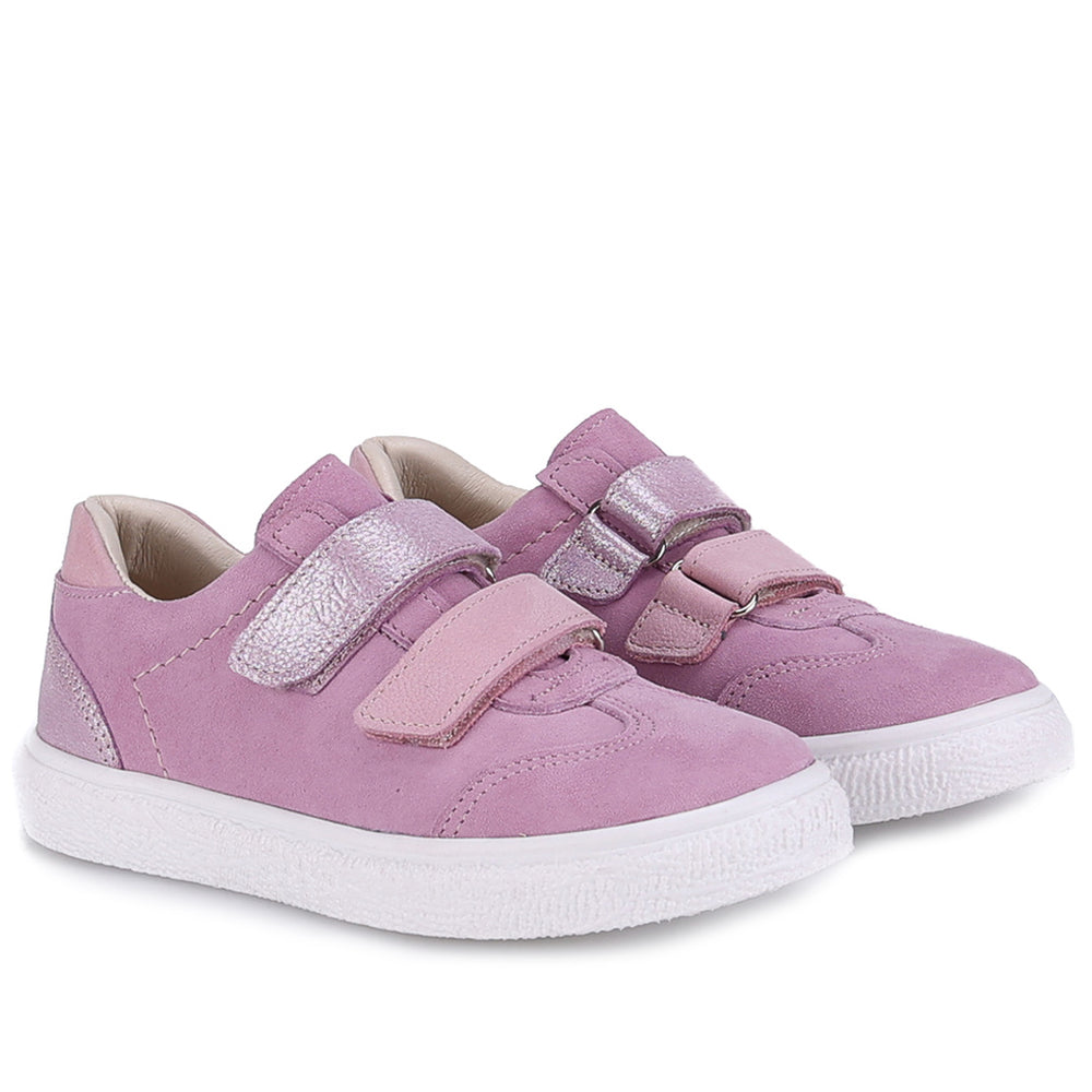 (2708D-36) Low Velcro sneakers Fushia