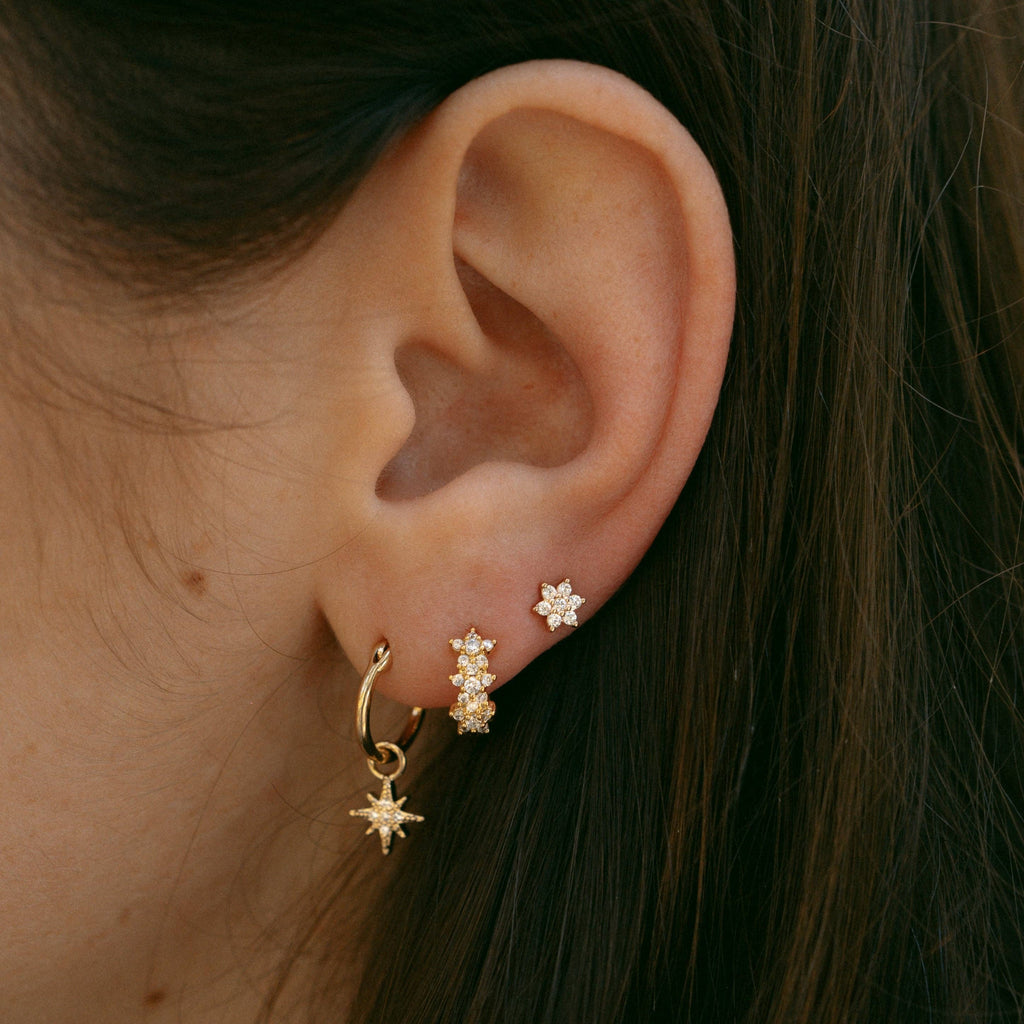 Enya mini hoop earrings: Gold Plated / The pair