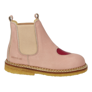 Chelsea Boot with Heart - Rosebud/Berry